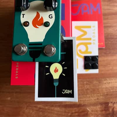 JAM Pedals Lucydreamer with original box - hand painted green image 2