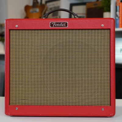 Fender Blues Junior Texas Red Tube Amplifier Vintage 30 image 1
