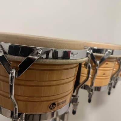 LP-Latin Percussion Generation III Triple Wood Bongos Set - Madera image 5