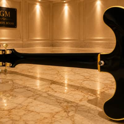 GRETSCH Shot Jackson 1970s - Black. Prototype build by Gretsch for Shot Jackson who sold Sho-Bud to Gretsch image 15