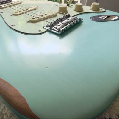 Fender CME Road Worn '60s Stratocaster Daphne Blue - Relic w/CS pickups and Case 7.67lbs image 19