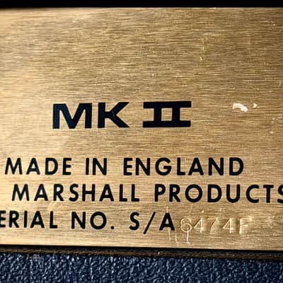 Marshall JMP 1987 2-Channel 50-Watt Guitar Amp Head - 1974 - Serviced image 6