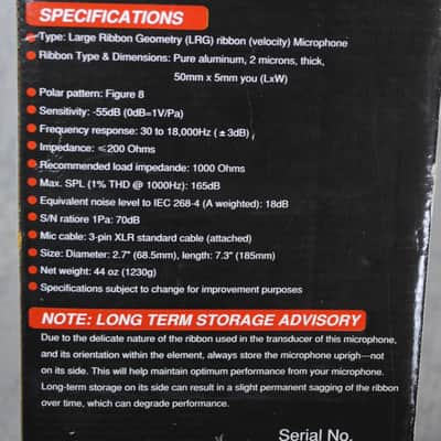 T.Bone RB-500 Ribbon Microphone Boxed image 4