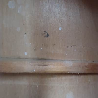 Vintage 1960s Unknown Maker Possibly Premier Kalamazoo Gibson Harmony Archtop Acoustic Guitar Circa Rare Geib & Schaeffer Lifton Sausage Handle Case Restoration Project image 20