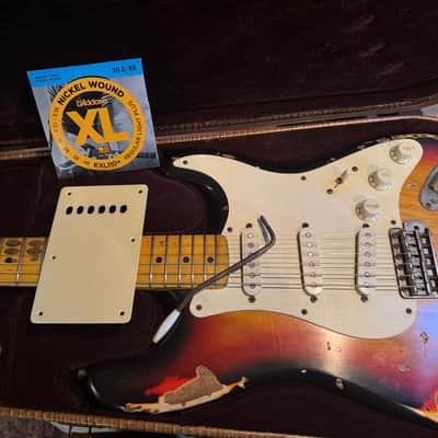 Nash S~57 2015 - 3T Heavy Relic Sunburst, Lollars, Gotoh, Ash Body, Maple on Maple Neck!  KIller set and just one great build guitar.  Alligator Nash HSC image 4