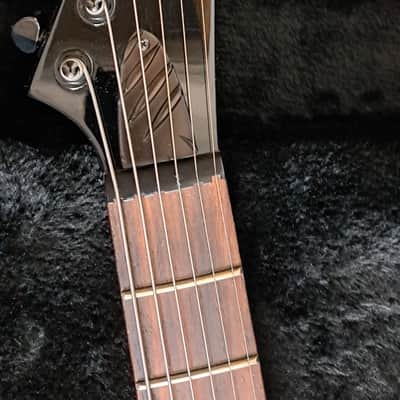 ESP LTD EX-400 BD - Black with Black Diamond Plate and with Lace Alumitone pickups and hardcase image 2