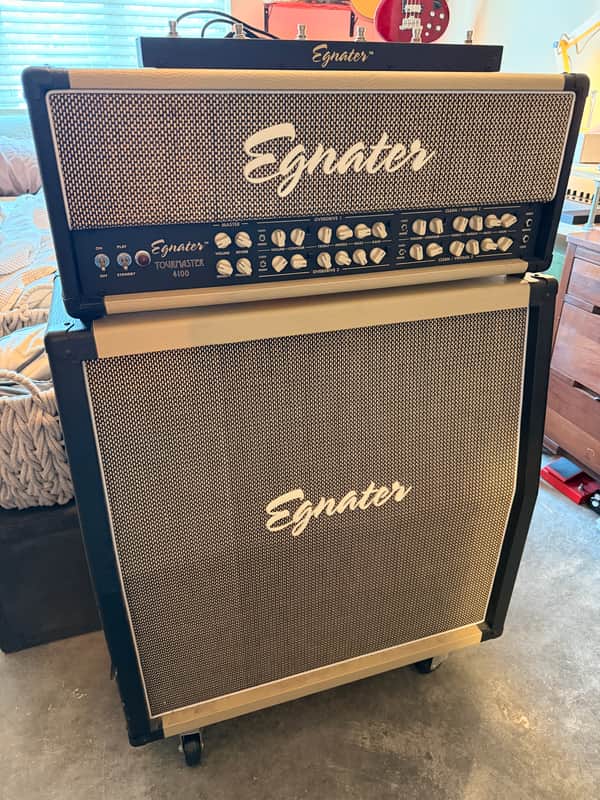 Egnater Tourmaster 4100 100w 4-Channel Guitar Head 2010s - Black/Blonde image 1