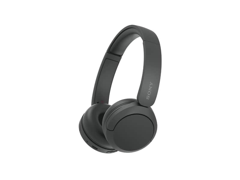 Sony WH-CH520 Best Wireless Bluetooth On-Ear Headphones with Microphone for Calls and Voice Control, Up to 50 Hours Battery Life with Quick Charge Function, includes USB-C Charging Cable - Black image 1