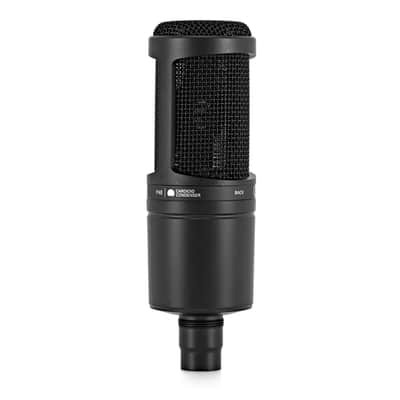 Audio-Technica AT2020 Large Diaphragm Cardioid Condenser Microphone - Black image 3