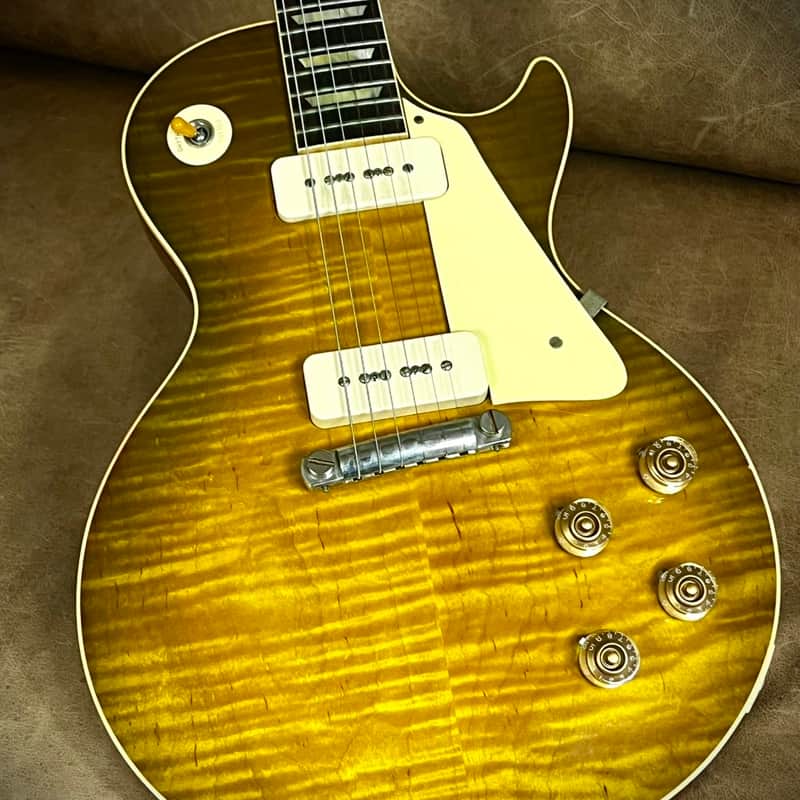 Gibson Custom Shop M2M Les Paul 1954 Reissue “R4” Green Lemon Fade + 1959 neck