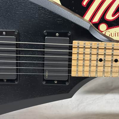 Washburn USA Custom Shop Vindicator Flying V Guitar with Case - Black image 5