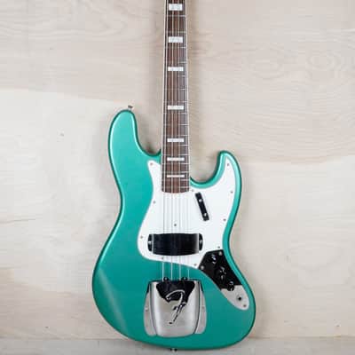 Fender JB75-US Jazz Bass Reissue CIJ w/ Matching Headstock 2008 Ocean Turquoise Metallic  w/ Gig Bag image 2