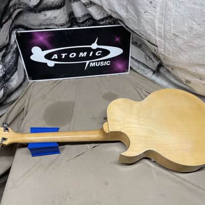 Glen Burton GE775-NT Chicago Hollowbody Archtop Jazz Box Guitar Natural image 11
