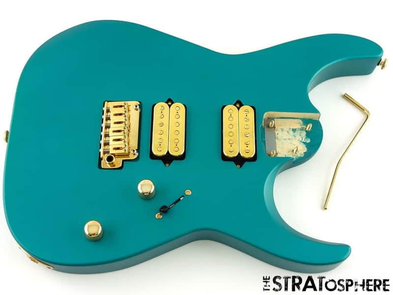 Charvel Angel Vivaldi DK24 HH Dinky LOADED BODY Gold Dimarzio Nova Aqua Firemst image 1