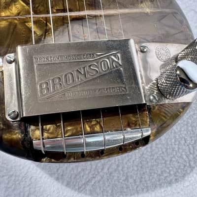 Bronson Singing Electric 1940's? - Brown Mother Of Pearl image 16