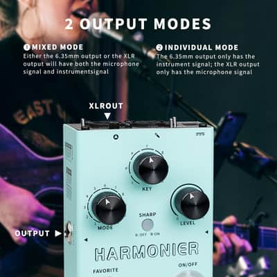 Mooer MVP2 HARMONIER Vocal Effects Processor Guitar Voice Pedal