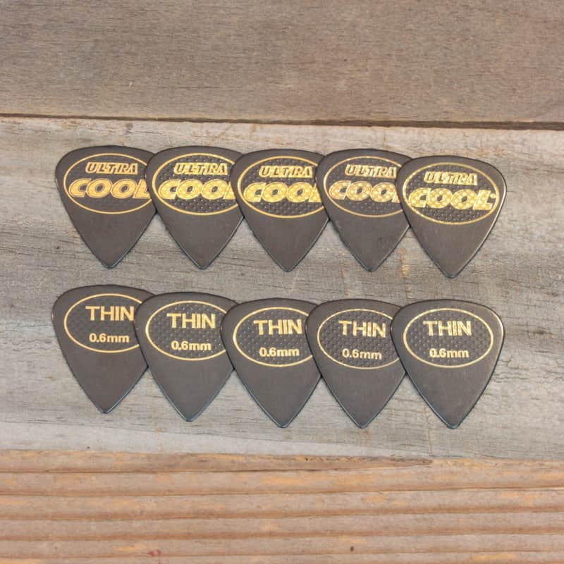 Cool Thin 0.6mm 351-Style Ultra SR Series Bi-Matrix Accu-Grip Set of 10 Picks image 1
