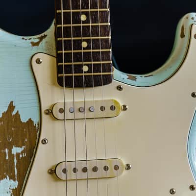 Partscaster Navacaster - Sonic Blue Nitro Relic 2021 Sonic Blue image 6
