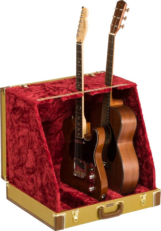 Fender Classic Series Case Stand Tweed 3 Guitar image 1