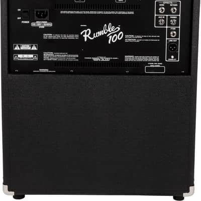 Fender Rumble 100 V3 Bass Amp Combo, Black/Silver image 3