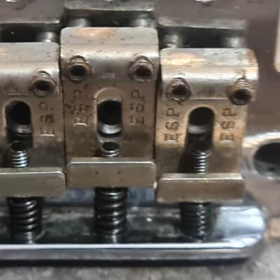 Original 1980s Fujigen MIJ ESP Stratocaster tremolo bridge - Incredibly rare piece... imagen 8