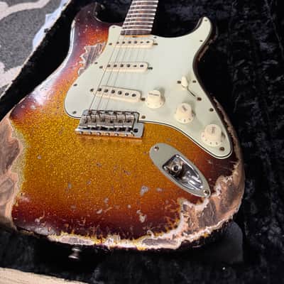 Fender 63 Stratocaster 2024 - Sunburst Sparkle Super Heavy Relic image 7