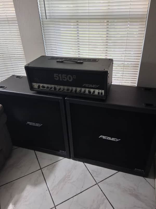 Peavey 5150ii head with cabs image 1