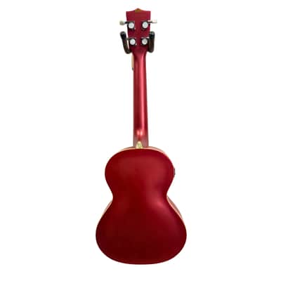 Kala Archtop Tenor Acoustic Electric Ukulele - Chicago Red image 5