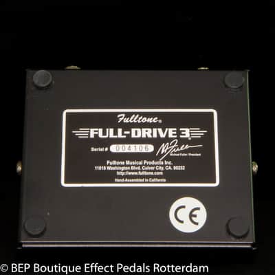 Fulltone Full Drive 3 s/n 004106 made in the USA image 9