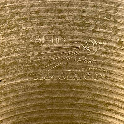 14" Paiste Formula 602 Pre-Serial 1960s Hi-Hat Cymbal Pair 840g/944g *Video Demo* image 10