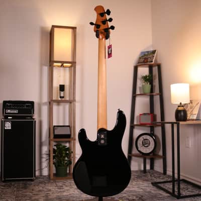 MusicMan DarkRay 4 Electric Bass - Ebony Fingerboard, Obsidian Black image 17