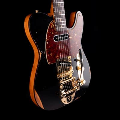Pre Owned Fender Custom Shop Limited Edition Bow Tie Telecaster Custom Relic Black with OHSC image 7