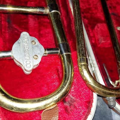 Holton Collegiate Trombone, with case and mouthpiece, USA. Acceptable condition image 5