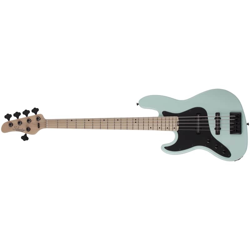Schecter J-5 LH Sea Foam Green 5-String Left-Handed Electric Bass Guitar   J5 image 1