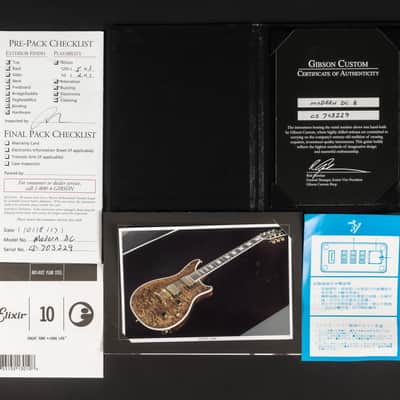 2017 Gibson Custom Shop Modern Double Cut Custom - DC Rust | USA Limited Edition 1 / 25 Apex Headstock "AAA" Quilt Top| CoA OHSC image 18