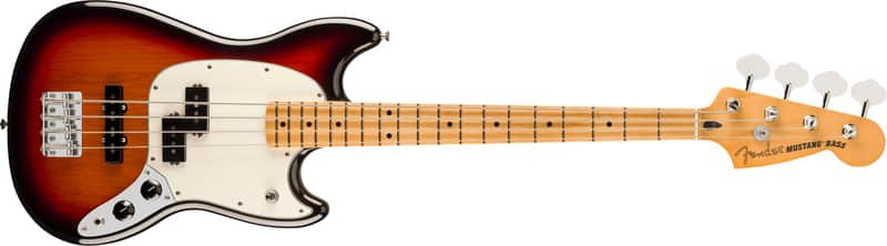 FENDER - Player II Mustang Bass PJ  Maple Fingerboard  3-Color Sunburst - 0140492500 image 1