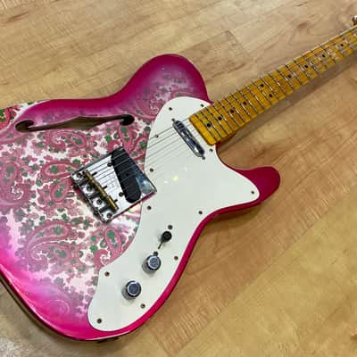 Fender Custom Shop Limited-edition '50s Thinline Telecaster Relic Pink Paisley image 12