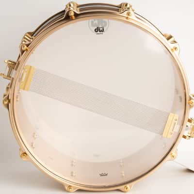 DW DRVZ0714STZ Limited MFG Snare Drum True Cast Bronze and Hardware 14x7" image 6