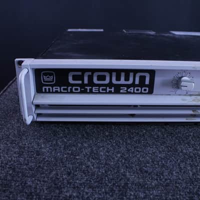 Crown Macro-Tech 2400 2-Channel Power Amplifier 2000s - Silver image 2