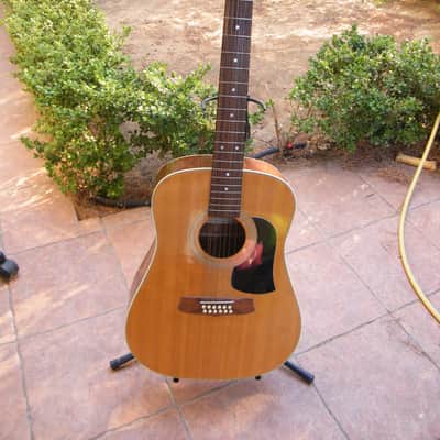 Aria AW 200T 1986 Natural 12-string Guitar Solid Top spruce +Pickup image 1
