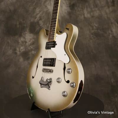 Mosrite GOSPEL GUITAR Hollowbody 1973 Gold-to-White Burst image 4