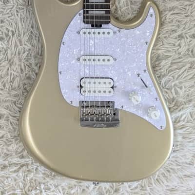 Sterling by Music Man Cutlass Plus HSS Electric Guitar, Block Inlays, Cashmere image 1