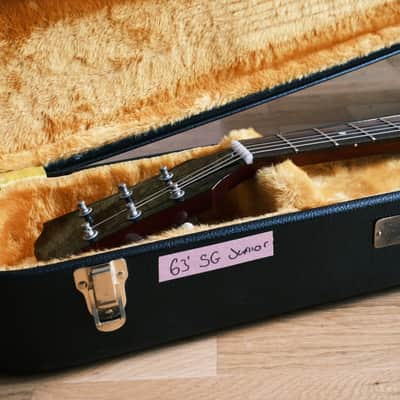 Gibson Custom Shop 1963 SG Junior Reissue Lightning Bar VOS Finish 2020 - VOS image 24