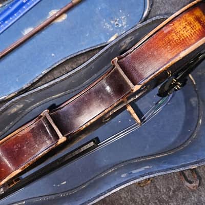 Vintage National Inst size 3/4 violin with case. USA. Good Condition. image 15