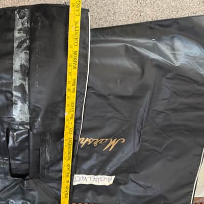 Michael "Whip" Wilton's Marshall 1960-Series 4x12 Cabinet Cover – Vintage Marshall Black Vinyl Cover – Queensrÿche Provenance image 4