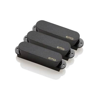 EMG SA SET Strat Style 3-Single Coil Pickup Set - Black image 1