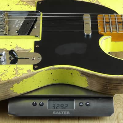 Fender Custom Shop 52 Tele Super Heavy Relic Graffiti Yellow R128147 image 8