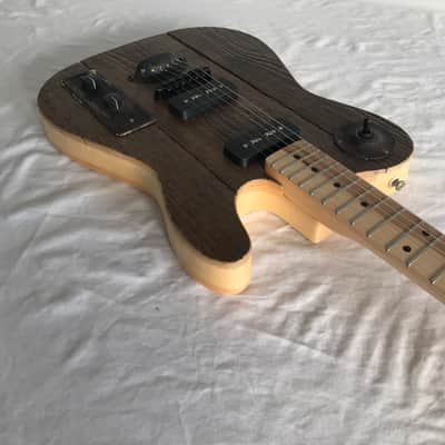 Electric Guitar - Reclaimed Wood and Door Hardware - T-Style - Back Door 063 image 6