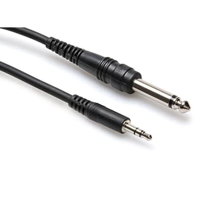 Hosa CMP110 3.5 mm TRS to 1/4" TS Mono Interconnect - 10'