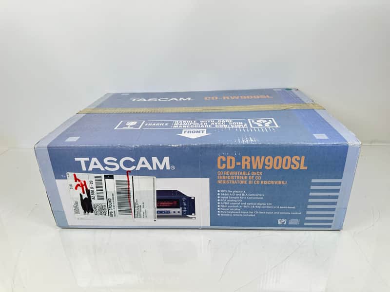 Tascam CD-RW900SL CD Recorder/Player 24-bit A/D and D/A converters image 1